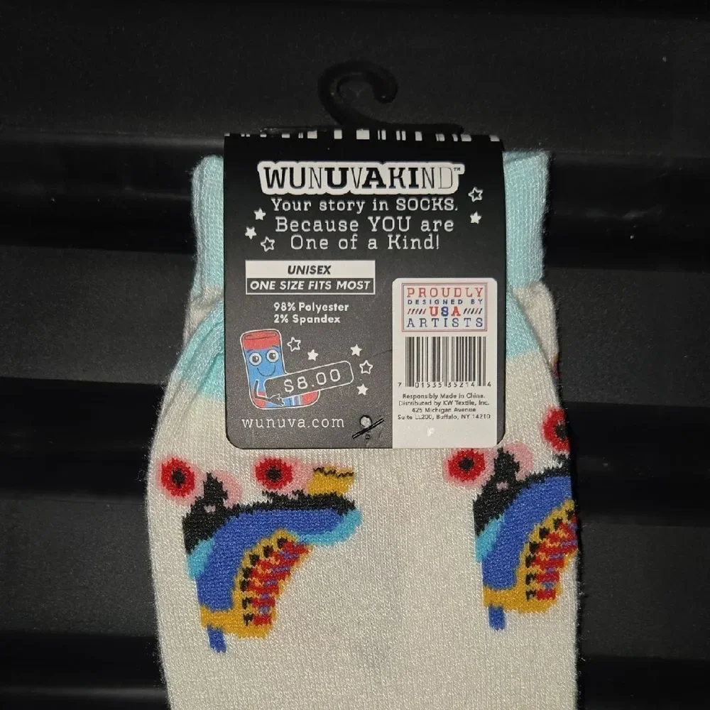 🖤5/$20🖤 Roller Skate Socks - Cream and Blue